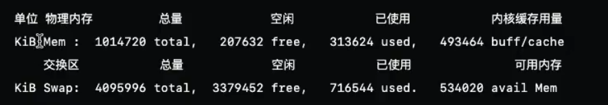 内存和交换区